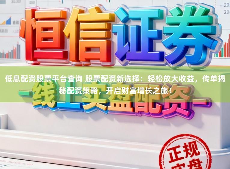 低息配资股票平台查询 股票配资新选择：轻松放大收益，传单揭秘配资策略，开启财富增长之旅！